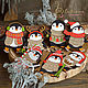 Set for painting 7 pcs Penguins blanks for painting New Year. Blanks for decoupage and painting. MilagranA. My Livemaster. Фото №5