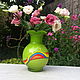 Order Vase, art glass, Germany. Dutch West - Indian Company. Livemaster. . Vintage interior Фото №3