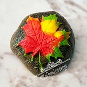 Косметика ручной работы handmade. Livemaster - original item Soap Maple leaf souvenir interior autumn gift. Handmade.