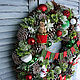 Christmas wreath 'Toys' 50 cm. Wreaths. Zuli. My Livemaster. Фото №5