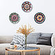Order 'Mandalas - UP' Set of three plates on the wall. Art by Tanya Shest. Livemaster. . Decorative plates Фото №3