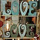 Буквы для интерьера "L.O.V.E.", Объемные цифры и буквы, Москва,  Фото №1
