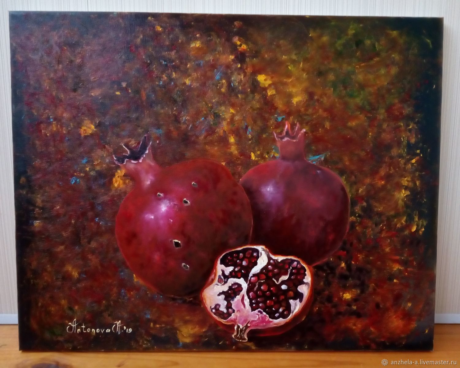 Author's painting 'Brutal Garnet' 40/50 oil on canvas, Pictures, Moscow,  Фото №1