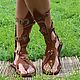 Gladiators of Rome Unisex genuine suede and leather. High Boots. Katorina Rukodelnica HandMadeButik. My Livemaster. Фото №5