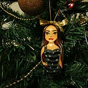 Сувениры и подарки handmade. Livemaster - original item Personal matryoshka dolls for the Christmas tree. Handmade.