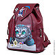 Backpack 'Cheshire Tea Party'. Backpacks. Pelle Volare. Online shopping on My Livemaster.  Фото №2
