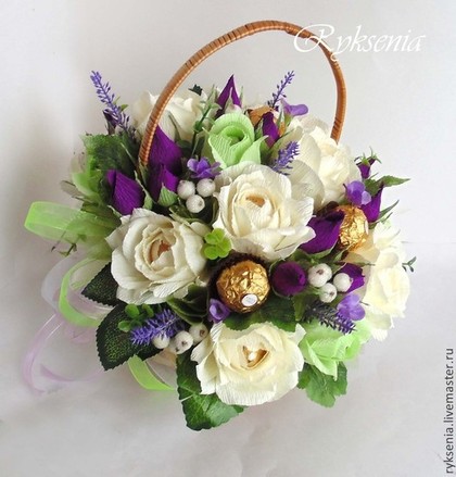 Букеты ручной работы. Ярмарка Мастеров - ручная работа. Купить Букет из конфет 