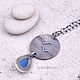 Order Silver Sea pendant, blue chalcedony. dikoobraz. Livemaster. . Pendant Фото №3