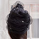 Turban hat hijab of silk tafette with fatin and beads. Turban. TURBAN SVS. My Livemaster. Фото №5