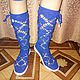Boots Cornflower. High Boots. TATIANA163. Online shopping on My Livemaster.  Фото №2