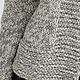 Кардиган вязаный меланж серо-белый. Кардиганы. Sweater Star Вязание на заказ. Ярмарка Мастеров.  Фото №5