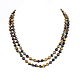 Long beads of stones: Falcon, tiger and bull's eye, Beads2, Moscow,  Фото №1