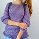 Джемпер  женский вязаный из ангоры. Джемперы. Sweater Star Вязание на заказ.. Ярмарка Мастеров.  Фото №7