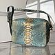 Python Leather Shoulder Bag leather shoulder bag. Crossbody bag. ulijana-zijangirova. Online shopping on My Livemaster.  Фото №2