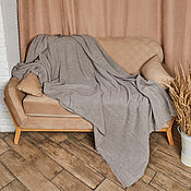 Для дома и интерьера handmade. Livemaster - original item Brown blanket on the bed. Handmade.