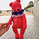 Медведь Рэд, игрушка вязаная, игрушка в стиле тедди, Амигуруми куклы и игрушки, Санкт-Петербург,  Фото №1