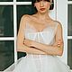 Серьги Fibi. Серьги-пусеты. MJ Bride Свадебные украшения. Интернет-магазин Ярмарка Мастеров.  Фото №2