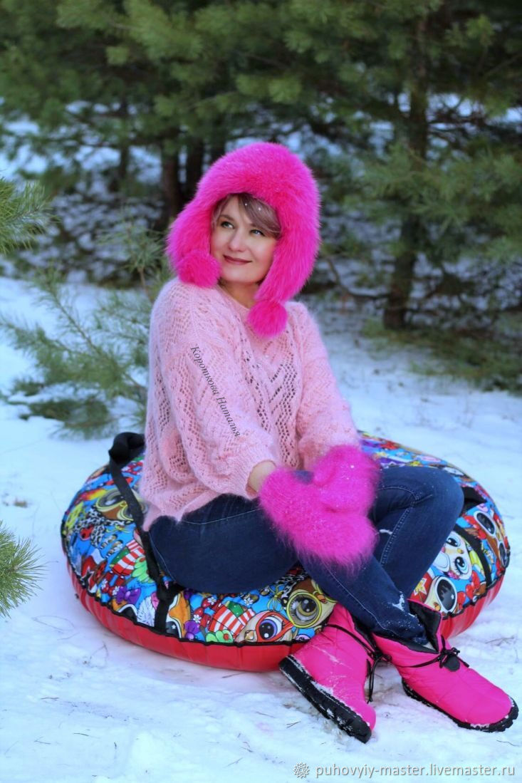 Свитер - балахон , пушистый оверсайз " Рашен Girl " в интернет-магазине ...