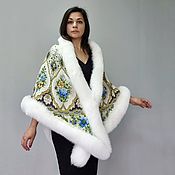 Аксессуары handmade. Livemaster - original item Pavlovo Posad shawl 