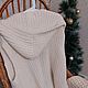 Жилетка  женская с капюшоном  вязаная белая тёплая. Жилеты. AccessoriesWool мягко и комфортно. Ярмарка Мастеров.  Фото №6