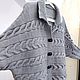  кардиган из шерсти серого цвета рукава длинные. Кардиганы. Sweater Star Вязание на заказ.. Ярмарка Мастеров.  Фото №5