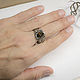 Silver ring with black opal 'Svarog'. Ring. Unusual Gemstone Jewelry. My Livemaster. Фото №5