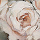 Картина маслом с розами в рамке из литого пластика 40х32 см. Картины. Дизайнерские картины Елены Хухаревой. Ярмарка Мастеров.  Фото №5