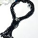 Order Necklace with black onyx and black agate. Magical Beauty Gems. Livemaster. . Necklace Фото №3
