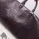 Order Travel / sports bag made of crocodile belly, premium. SHOES&BAGS. Livemaster. . Sports bag Фото №3