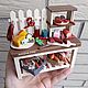 Collectible miniature Cheese counter display case for dolls, Doll furniture, Schyolkovo,  Фото №1
