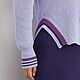 Вязаный пуловер с контрастной отделкой Грейс. Пуловеры. JULIANS - авторская вязаная одежда. Ярмарка Мастеров.  Фото №4
