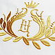 Napkin with embroidery 'Royal monogram' from A to z. Swipe. Shpulkin dom. My Livemaster. Фото №4