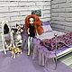 Кровать и постельное белье "Нежность", Мебель для кукол, Краснодар,  Фото №1