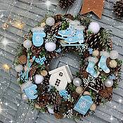 Цветы и флористика handmade. Livemaster - original item READY-MADE Christmas wreath 