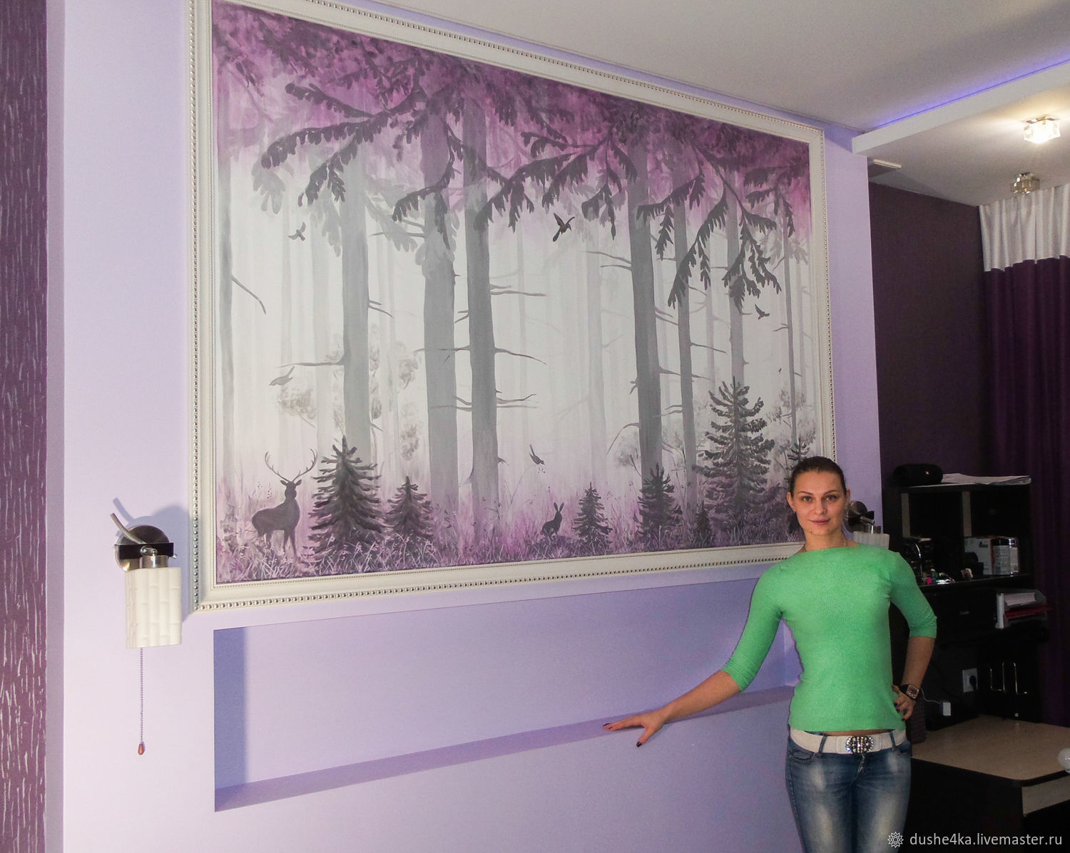 Роспись стен монохромная в интернет-магазине на Ярмарке Мастеров ...