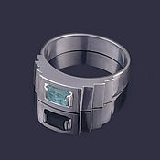 Украшения handmade. Livemaster - original item Classic men`s ring with emerald.. Handmade.