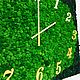 Clock made of stabilized moss. Watch. Антонина Литовкина - Озеленение (Планета Флористики). My Livemaster. Фото №4