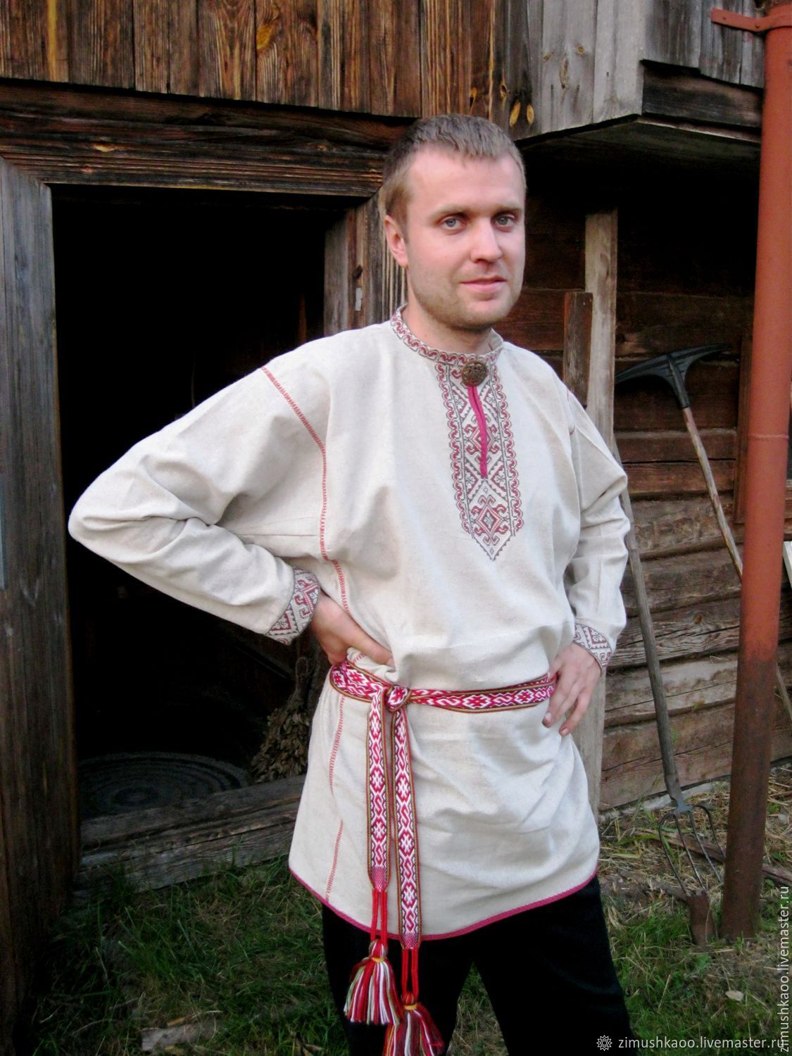 Рубашка славянская мужская
