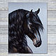 Картина мужчине лошадь Чёрный принц. Картины. Екатерина Стяжкина. Ярмарка Мастеров.  Фото №4