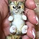 Камышовый кот. Тедди Зверята. minitoys.zhuravl. Интернет-магазин Ярмарка Мастеров.  Фото №2