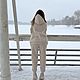 Заказать Утеплённый спортивный костюм в цвете «Экрю» (кремовый) с начёсом. Fashion-cover. Ярмарка Мастеров. . Спортивные костюмы Фото №3
