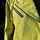 Куртка-косуха из натуральной кожи питона — ручная работа. Куртки. ELUSION. Ярмарка Мастеров.  Фото №7