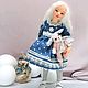 Шарнирная куколка Айка с розовым Заем. Шарнирная кукла. Светлана Соколова Finist Doll. Интернет-магазин Ярмарка Мастеров.  Фото №2