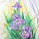 Scarf 'Irises' - batik. Scarves. studiya. My Livemaster. Фото №4
