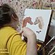 Мир на земле без греха. Картины. Наталия Ж. Кисточка послушная губам. Ярмарка Мастеров.  Фото №4