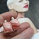 Серьги "Розарио". Серьги классические. ТМ Tigereye авторские украшения. Интернет-магазин Ярмарка Мастеров.  Фото №2