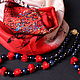 The transformer necklace from silk ultramarine and red and natural stones. Necklace. Butik4you. My Livemaster. Фото №4