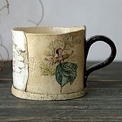 Посуда handmade. Livemaster - original item Rustic Vintage Mug. Handmade.