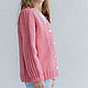 Кардиган с косичками вязаный для девочки. Кардиган. VA kids knitwear. Интернет-магазин Ярмарка Мастеров.  Фото №2