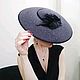 Шляпа в стиле Dior  50-ых. Шляпы. Ксения Gleamnight bespoke atelier. Интернет-магазин Ярмарка Мастеров.  Фото №2